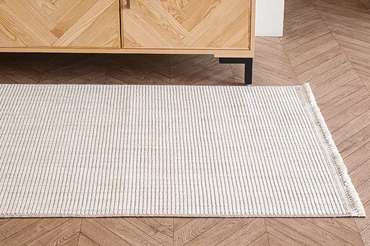 Ковер Stark Stripe 100x200 бежевого цвета