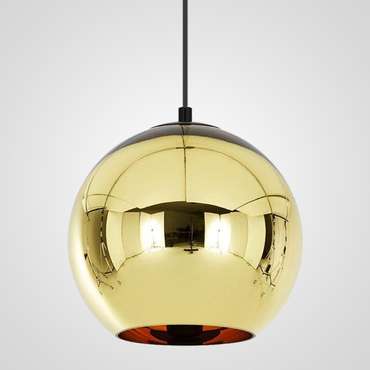 Подвесной светильник Copper Shade M золотого цвета