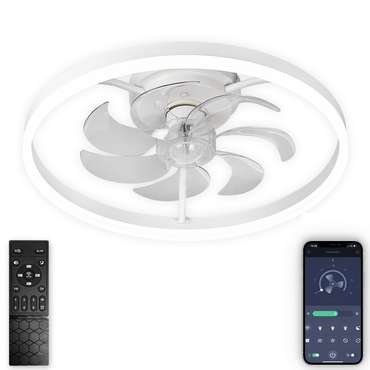 Люстра-вентилятор Ledfan LED LAMPS 81489 (акрил, цвет белый)