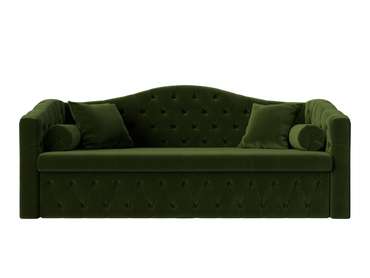 Прямой диван-кровать Мечта зеленого цвета