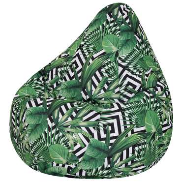 Кресло-мешок Груша 2XL Оранжерея зеленого цвета 