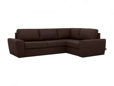Угловой диван-кровать Peterhof темно-коричневого цвета 