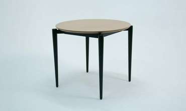 Обеденный стол Pawook К 90 черно-бежевого цвета