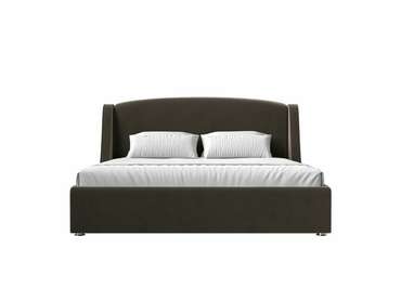 Кровать Лотос 180х200 коричневого цвета с подъемным механизмом