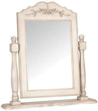 Зеркало на подставке Марсель белого цвета