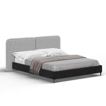 Кровать Clementine 160х200 бело-черного цвета