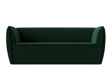 Прямой диван Бергамо зеленого цвета
