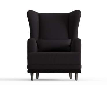 Кресло Грэмми в обивке из велюра черного цвета