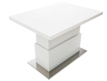 Обеденный стол-трансформер Slide WT белого цвета