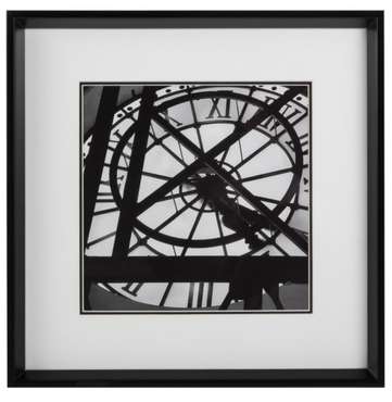 Постер с паспарту в раме "Paris Clock"