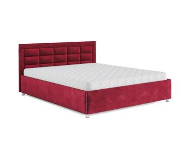 Кровать Версаль 160х190 красного цвета с подъемным механизмом (вельвет)
