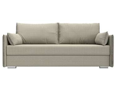 Прямой диван-кровать Сайгон серо-бежевого цвета