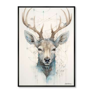 Набор из двух репродукций картин Enchanted Deer, 2024г.