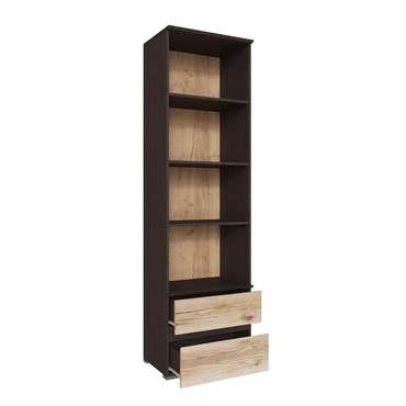 Книжный шкаф Плейона бежево-коричневого цвета