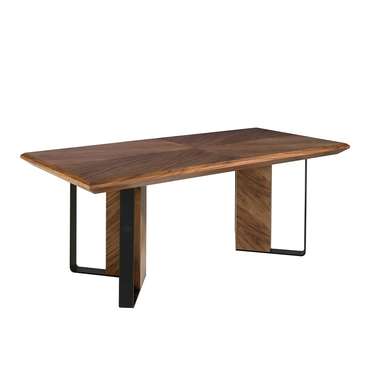 Обеденный стол коричневого цвета