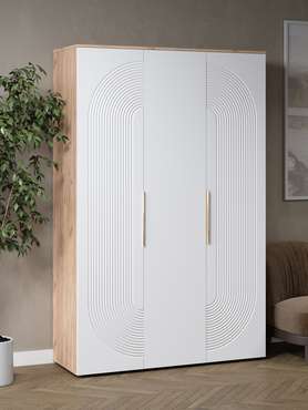 Распашной шкаф Ингрия Luxe 7 белого цвета