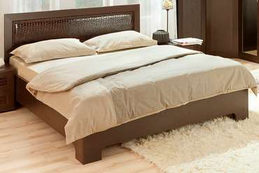 Кровать Парма-1 160х200 цвета венге без подъемного механизма