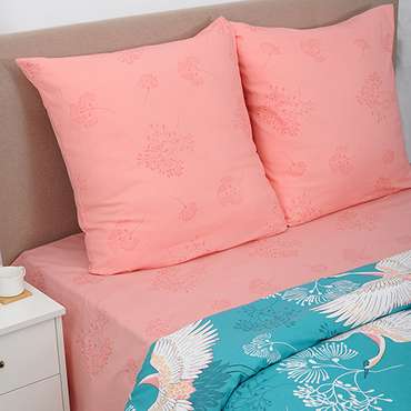 КПБ Традиция 'ПРОСТО КРАСИВЫЙ' евро, бязь, 100 % хлопок, пл. 125 гр./кв.м., 'Журавли'