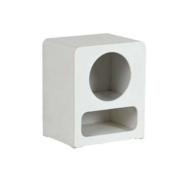 Ночной столик Белый Деревянный MDF 40 x 30 x 48 cm