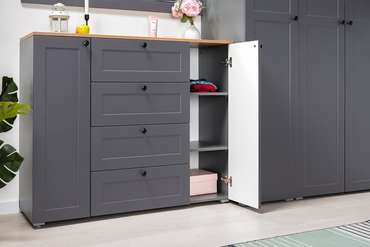 Комод Остин графитового цвета