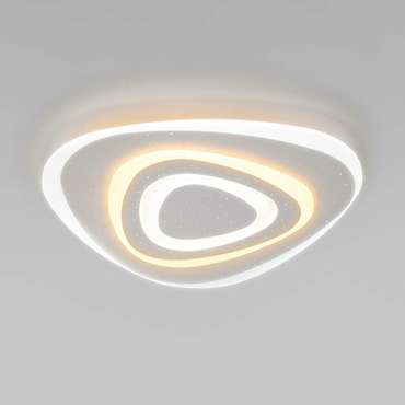 Потолочный светодиодный светильник с пультом управления 90115/6 белый Siluet
