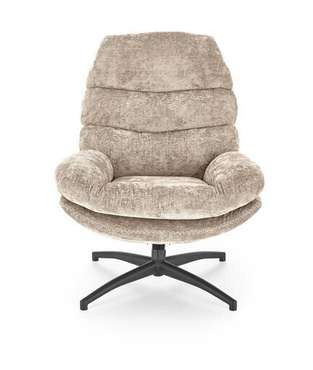 Кресло Dario бежевого цвета с подставкой под ноги