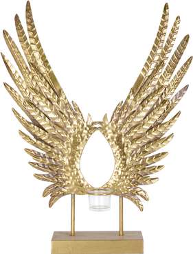 Декор настольный Крылья золотого цвета