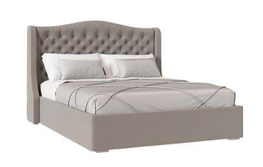 Кровать Орнелла 160х200 серо-бежевого цвета
