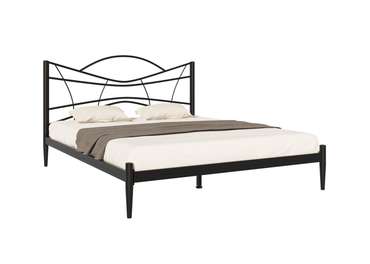 Кровать Нори 160х200 без подъемного механизма черного цвета