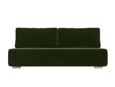 Прямой диван-кровать Уно зеленого цвета