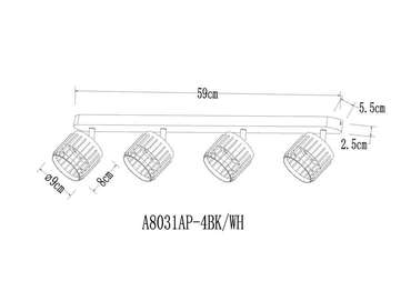 Спот Arte Lamp ATRIA A8031PL-4WH