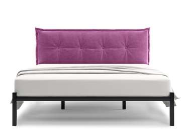 Кровать Лофт Cedrino 140х200 пурпурного цвета без подъемного механизма