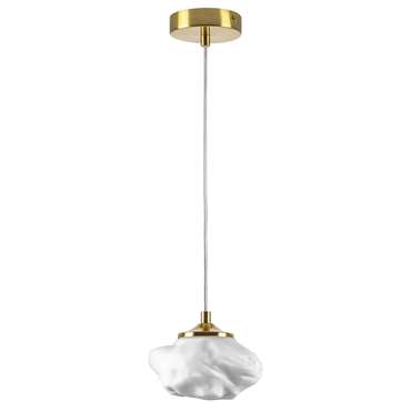 Люстра MERINGE 1х6W (led) G9 ЛАТУНЬ/БЕЛЫЙ