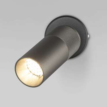 Настенный светодиодный светильник 20097/1 LED серый Riff