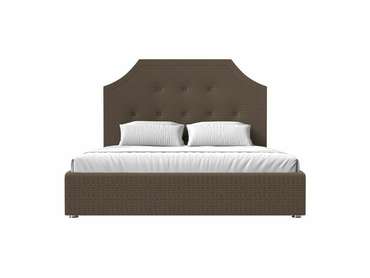 Кровать Кантри 160х200 бежево-коричневого цвета с подъемным механизмом