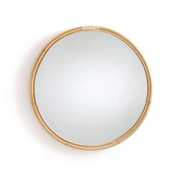 Настенное зеркало Nogu D90 бежевого цвета