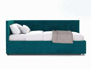 Кровать Negga Mellisa 120х200 сине-зеленого цвета с подъемным механизмом левая