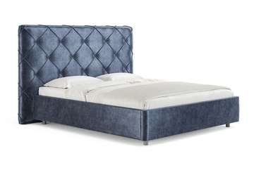 Кровать Manhatten 180х200 темно-синего цвета без основания и подъемного механизма