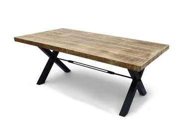 Обеденный стол Самачар с металлическим основанием