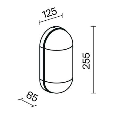 Настенный светильник (бра) Outdoor O449WL-01GF Candle Outdoor
