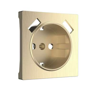 Накладка  для розетки USB шампань рифленый W1179510
