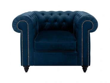 Кресло Chester Classic темно-синего цвета