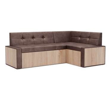  Угловой диван-кровать Таллин M бежево-коричневого цвета правый угол 