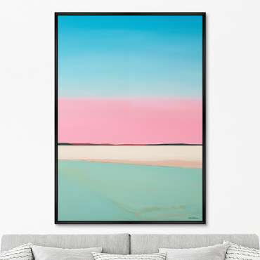 Репродукция картины Landscape collection, Lines of Blue, No 2, 2024г.