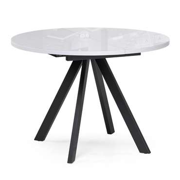 Раздвижной обеденный стол Трейси М черно-белого цвета