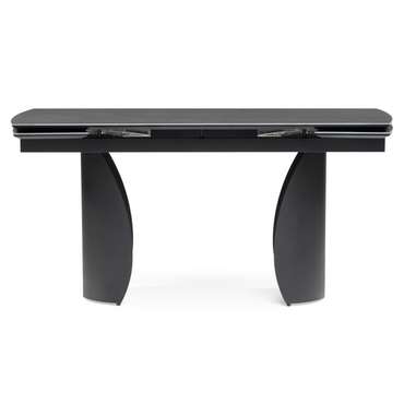 Раздвижной обеденный стол Готланд темно-серого цвета