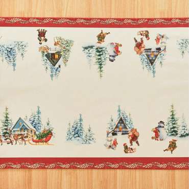 Настольная дорожка Christmas Landscape Разноцветный 45 x 140 см