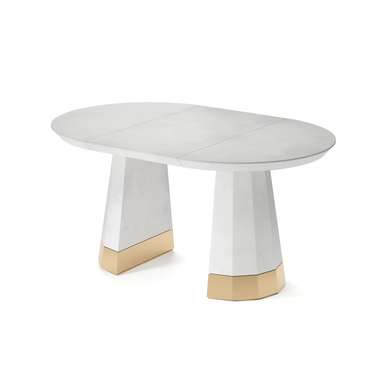 Раздвижной обеденный стол Фаварис белого цвета