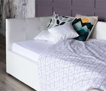 Кровать Bonna 90х200 белого цвета без подъемного механизмом