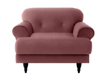 Кресло Italia темно-розового цвета с черными ножками
